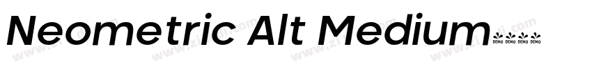 Neometric Alt Medium字体转换